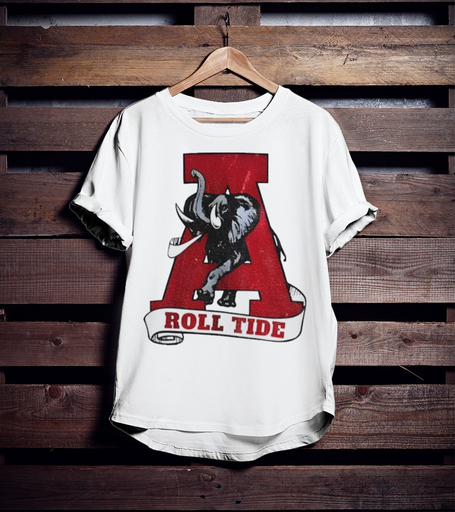 Vintage Roll Tide Alabama Crimson Tide Elephant Retro A T-Shirt