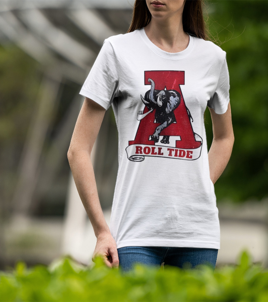 Vintage Roll Tide Alabama Crimson Tide Elephant Retro A T-Shirt
