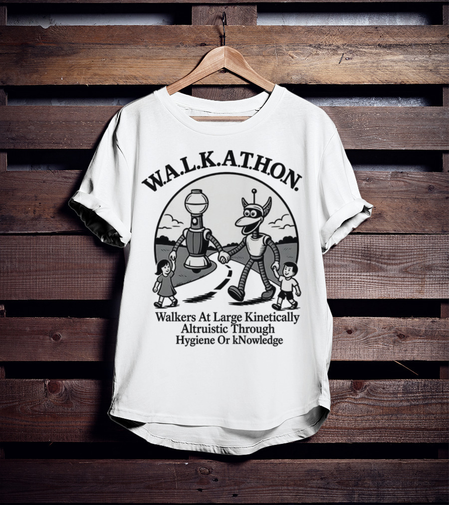 W.A.L.K.A.T.H.O.N. Walkers At Large Kinetically Altruistic Through Hygiene Or Knowledge T-Shirt