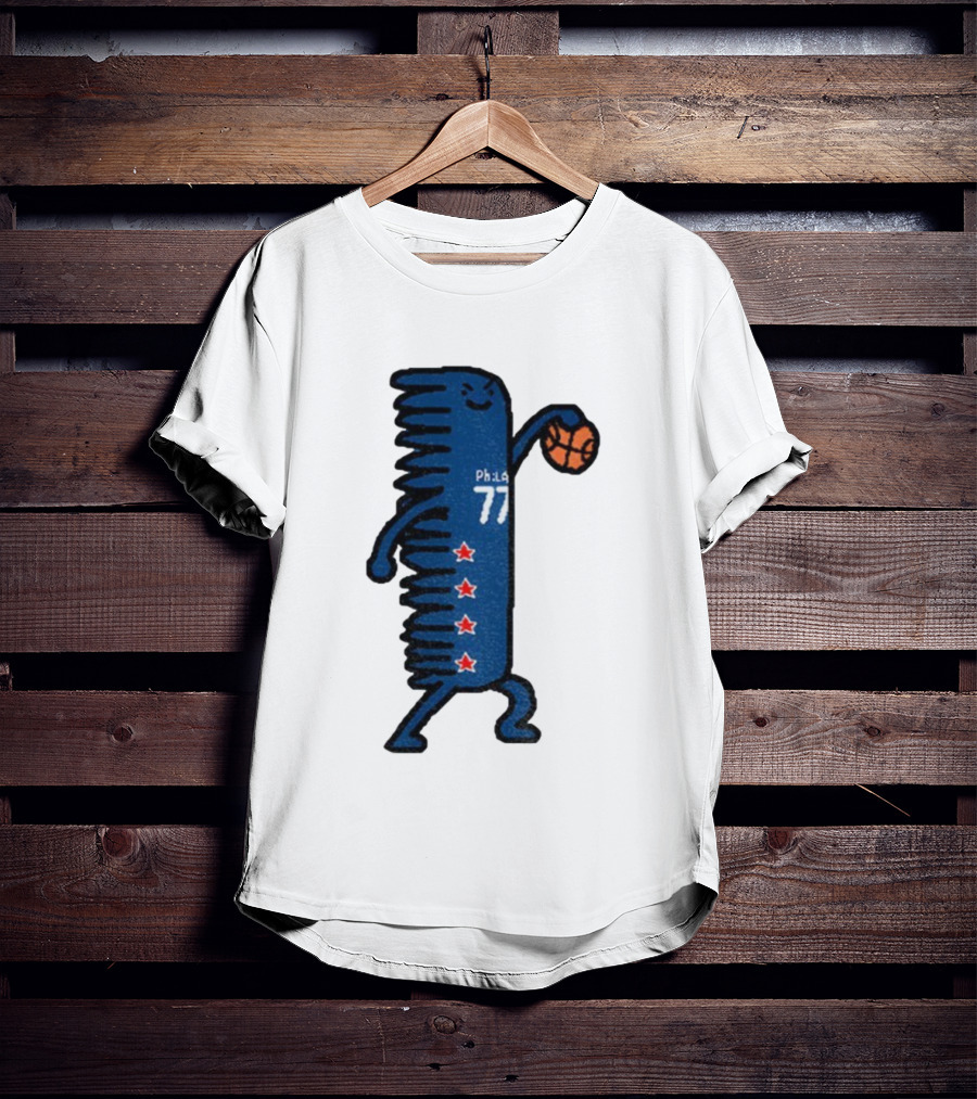 V.J. Edgecombe Phila 77 Philadelphia 76ers Basketball Character T-Shirt