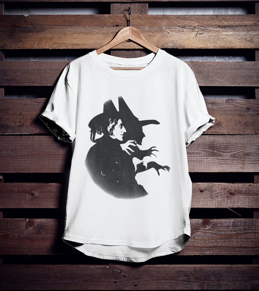 Wicked Witch Of The West Silhouette Halloween Oz Wizard T-Shirt