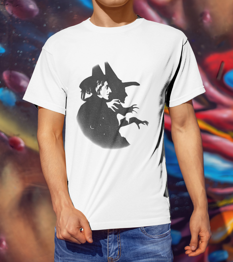 Wicked Witch Of The West Silhouette Halloween Oz Wizard T-Shirt