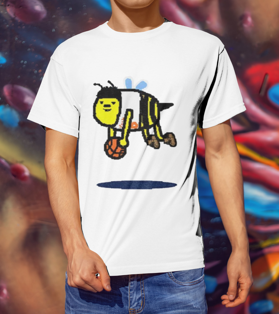 OG Anuno-bee Dribbling Basketball Knicks Paint Style T-Shirt