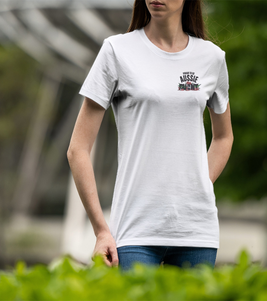 Proud To Be Aussie Australia Flag Map Kangaroo Pride T-Shirt