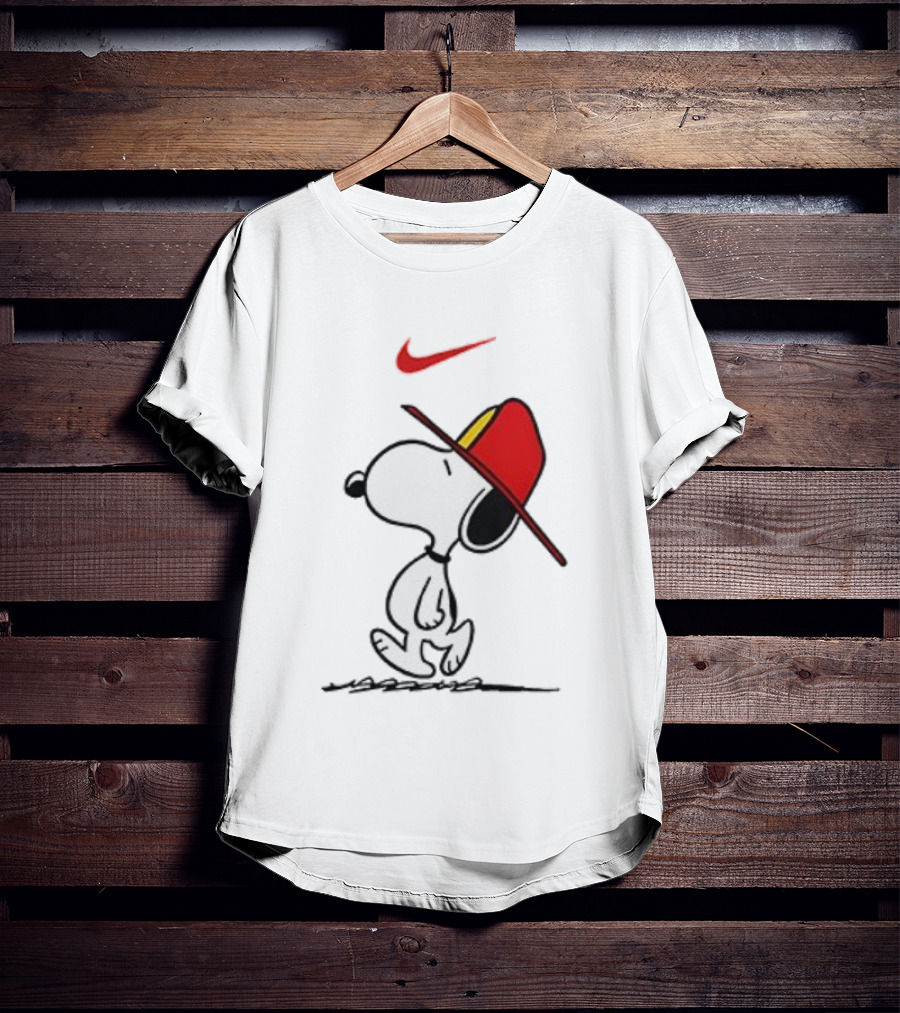 Snoopy Firefighter Nike Once Upon A Time I Was Innocent Then I Joined The Fire Department T-Shirt
