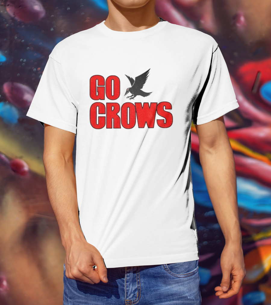 Tom Welling Go Crows Football Enthusiast Ravens Team Spirit T-Shirt