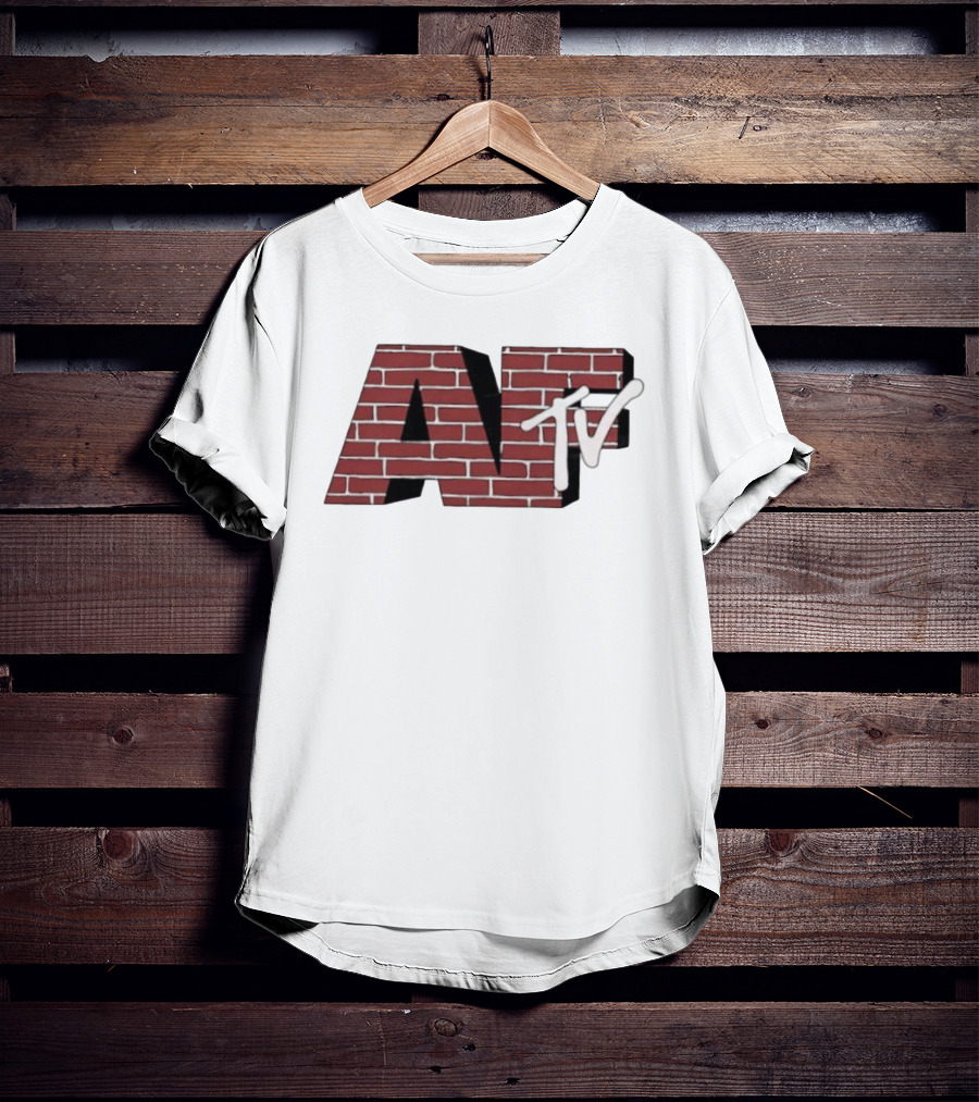 AFTV Brick Pattern Television Logo T-Shirt