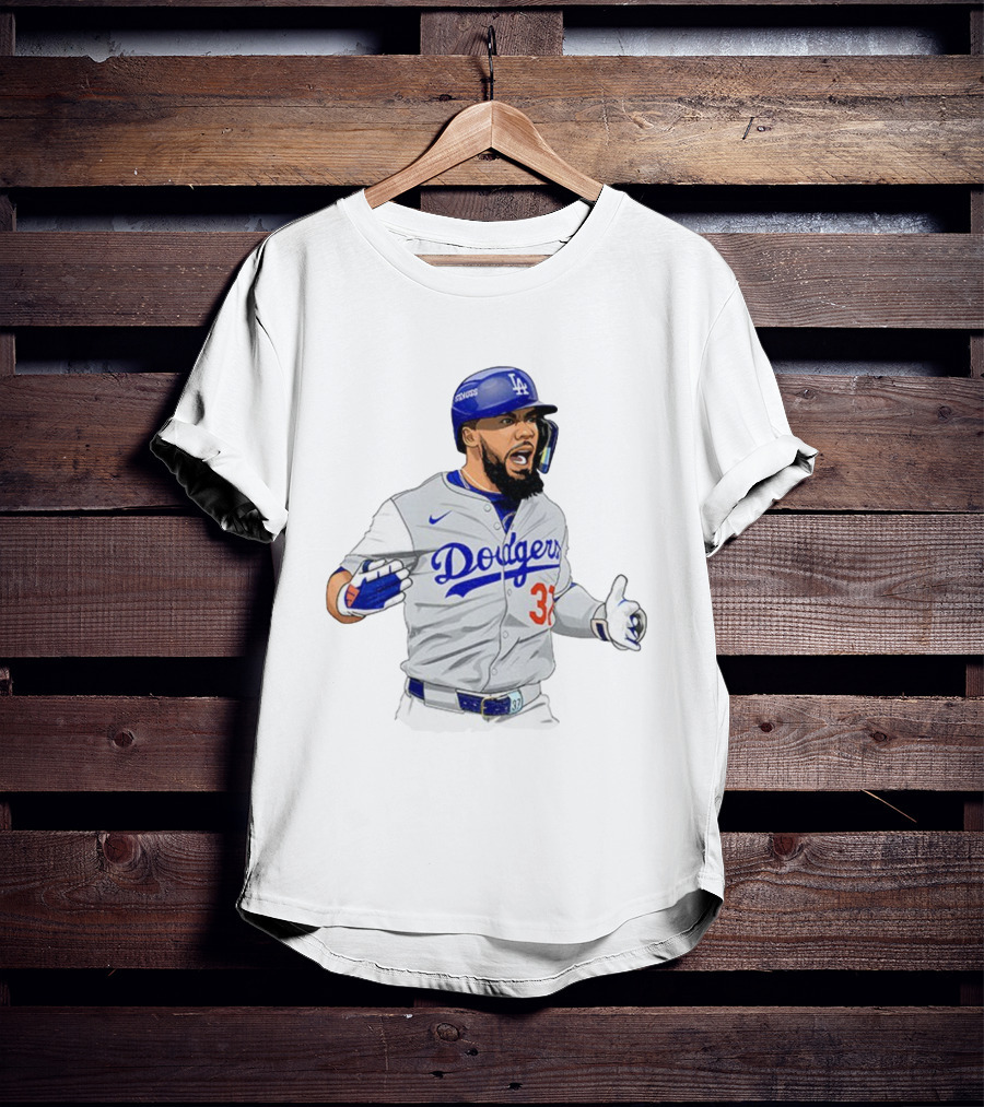 Dodgers Teoscar Hernández Baseball Los Angeles Signature Edition T-Shirt