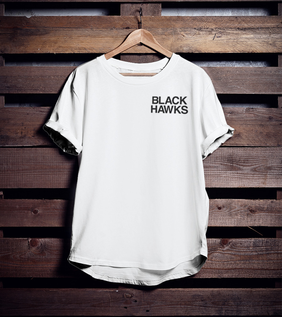 Chicago Blackhawks Vintage Black Hawks History T-Shirt