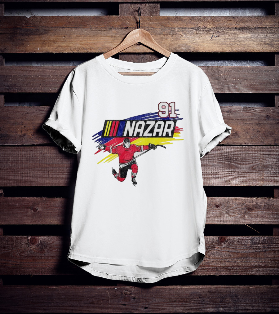 Chicago Blackhawks Nazar 91 Hockey Team Player Sportswear T-Shirt