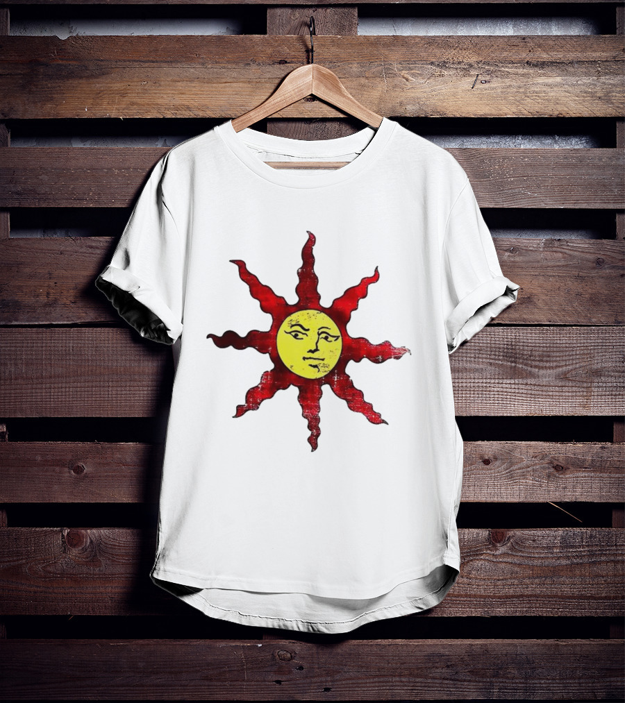 Dark Souls Warrior Of Sunlight Sun Symbol Icon Solaire Praise The Sun T-Shirt
