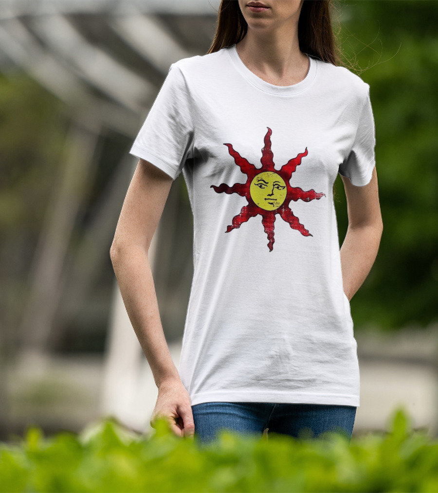 Dark Souls Warrior Of Sunlight Sun Symbol Icon Solaire Praise The Sun T-Shirt