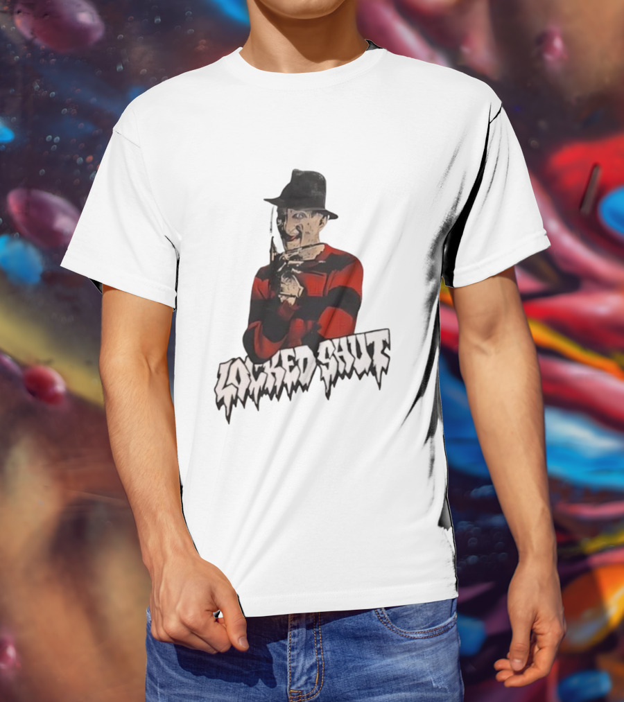 Freddy Krueger Locked Shut Nightmare Horror Character T-Shirt