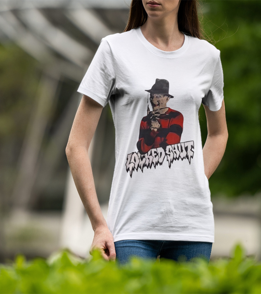 Freddy Krueger Locked Shut Nightmare Horror Character T-Shirt