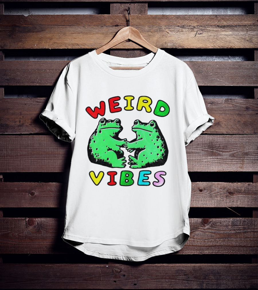 Weird Vibes Funny Frog Cottagecore Toad T-Shirt