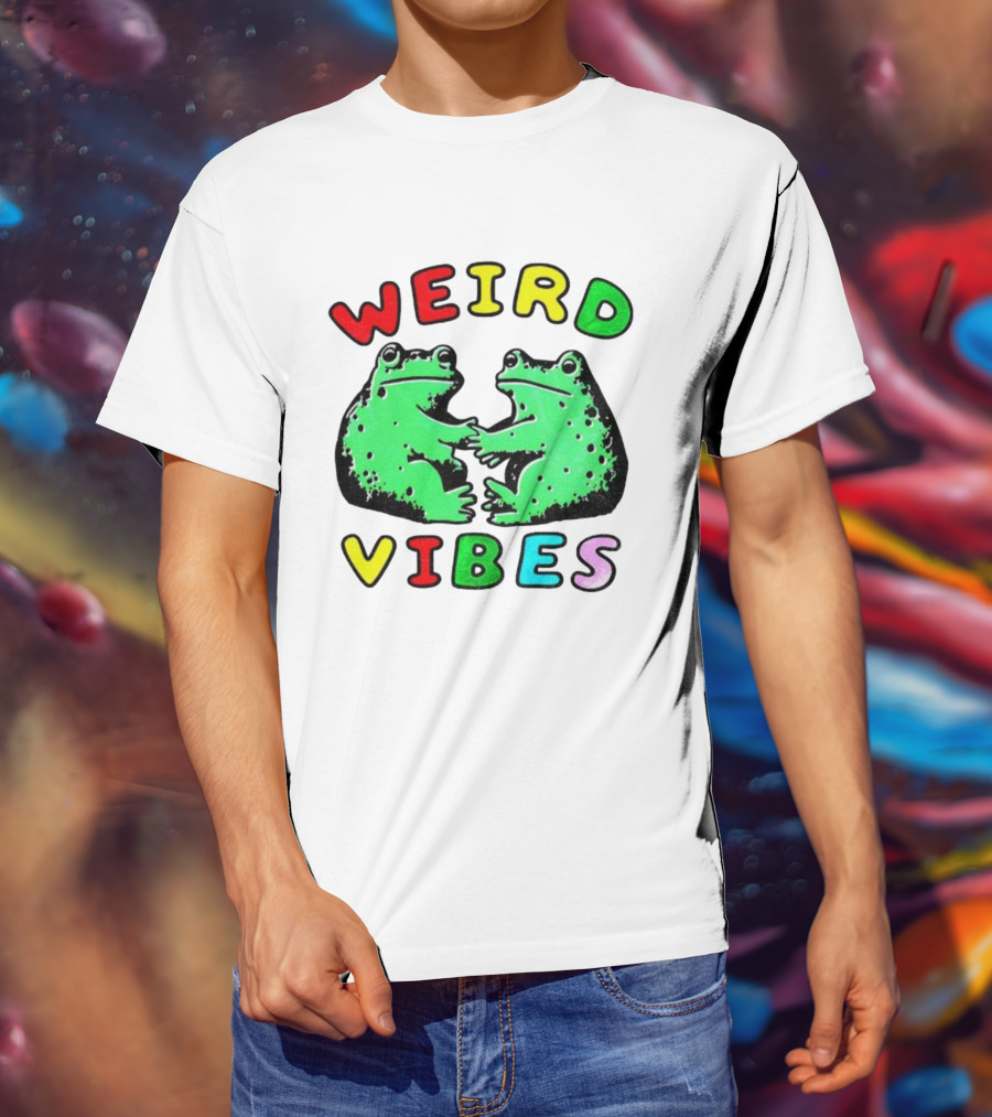 Weird Vibes Funny Frog Cottagecore Toad T-Shirt