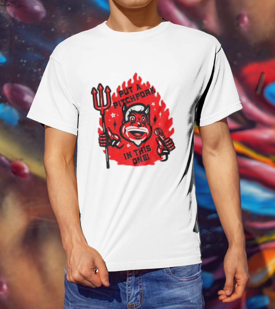 New Jersey Put A Pitchfork In This One NHL Devil Flame Retro T-Shirt