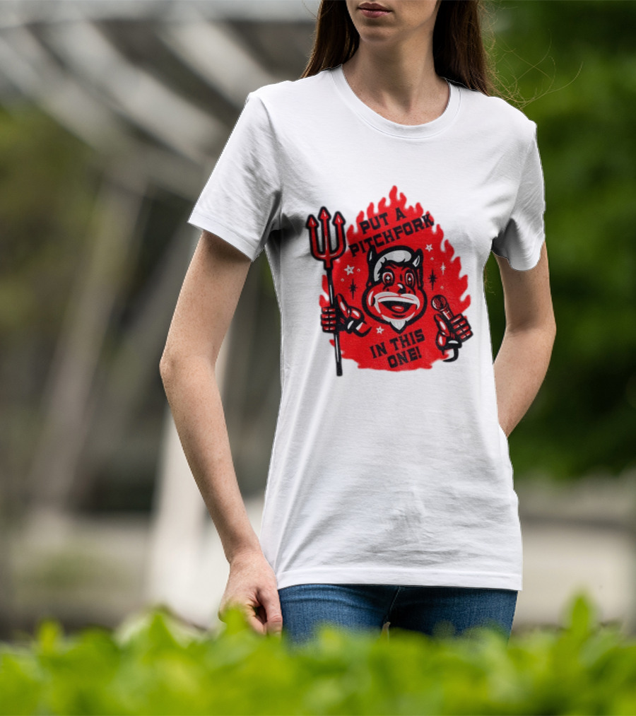New Jersey Put A Pitchfork In This One NHL Devil Flame Retro T-Shirt