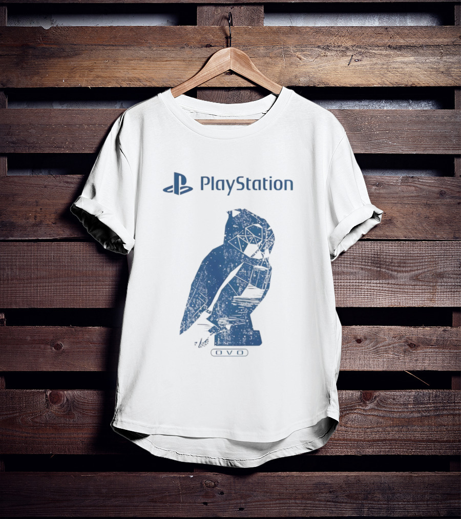 PlayStation OVO Collaboration Owl Logo T-Shirt