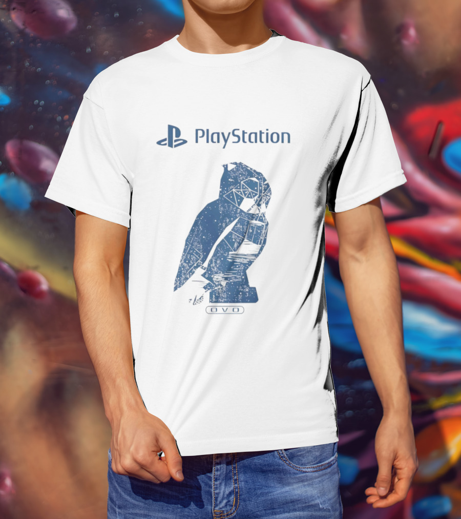 PlayStation OVO Collaboration Owl Logo T-Shirt
