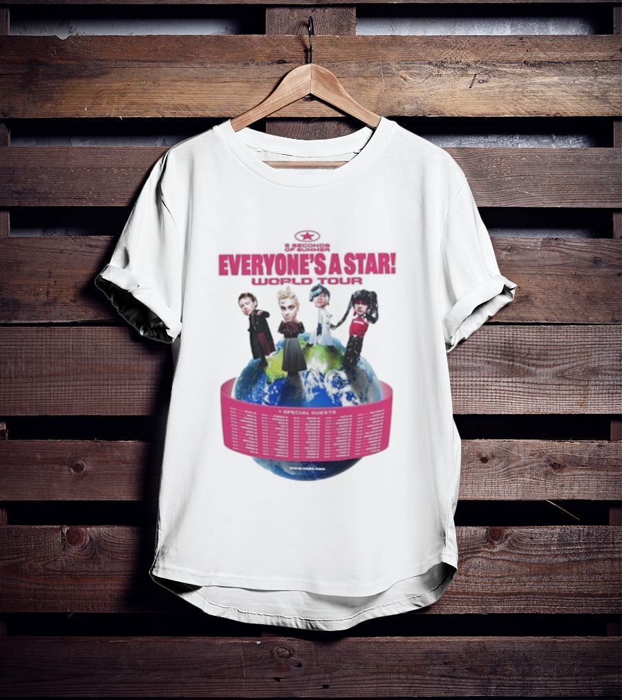 5 Seconds Of Summer Everyone's A Star Tour 2026 With Special Guests T-Shirt