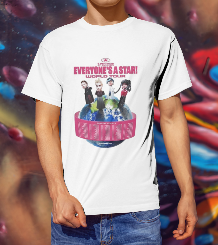 5 Seconds Of Summer Everyone's A Star Tour 2026 With Special Guests T-Shirt