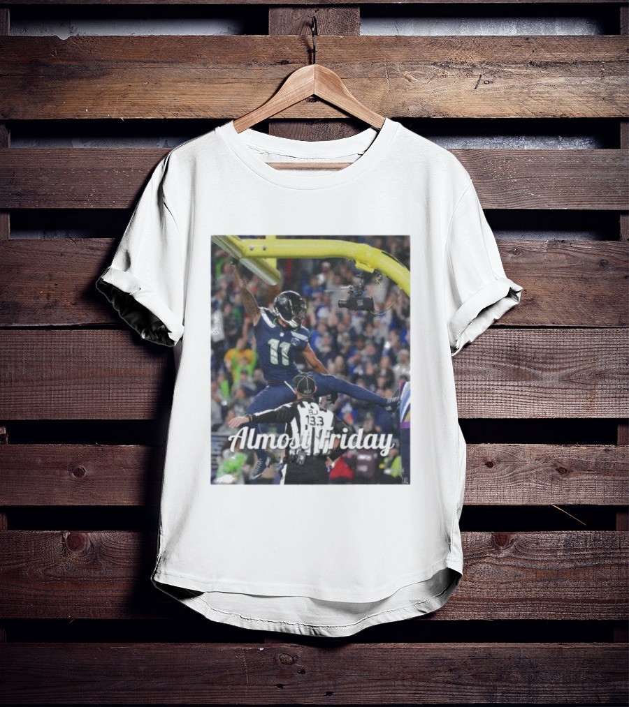 Almost Friday Jaxon Smith-Njigba Touchdown Celebration Seahawks Football T-Shirt