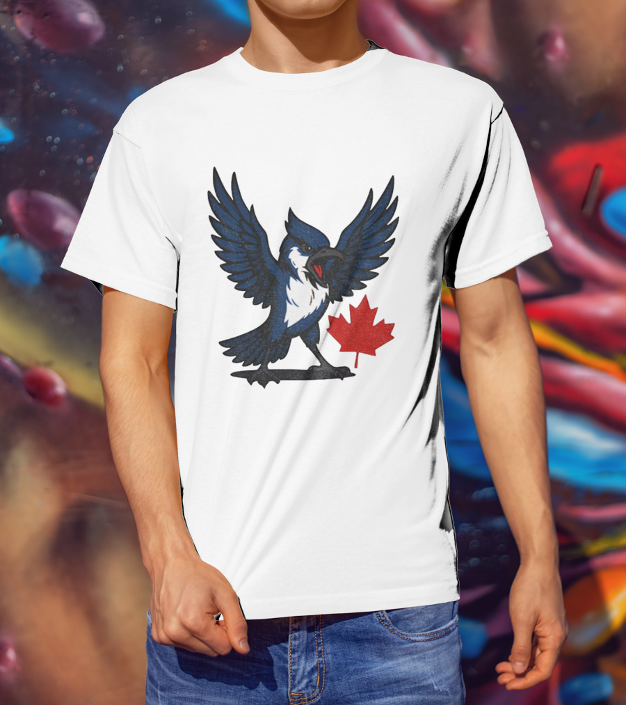 Toronto Blue Jays Canadian Blue Jay Go Jays Maple Leaf T-Shirt
