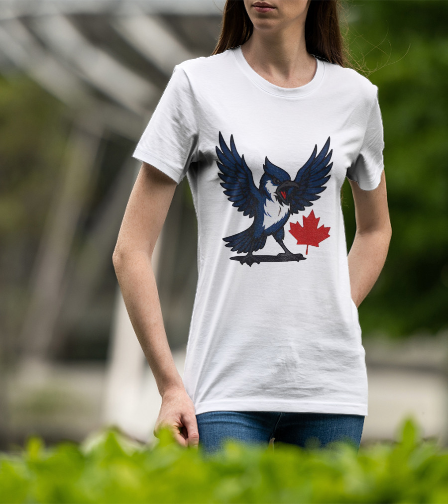 Toronto Blue Jays Canadian Blue Jay Go Jays Maple Leaf T-Shirt