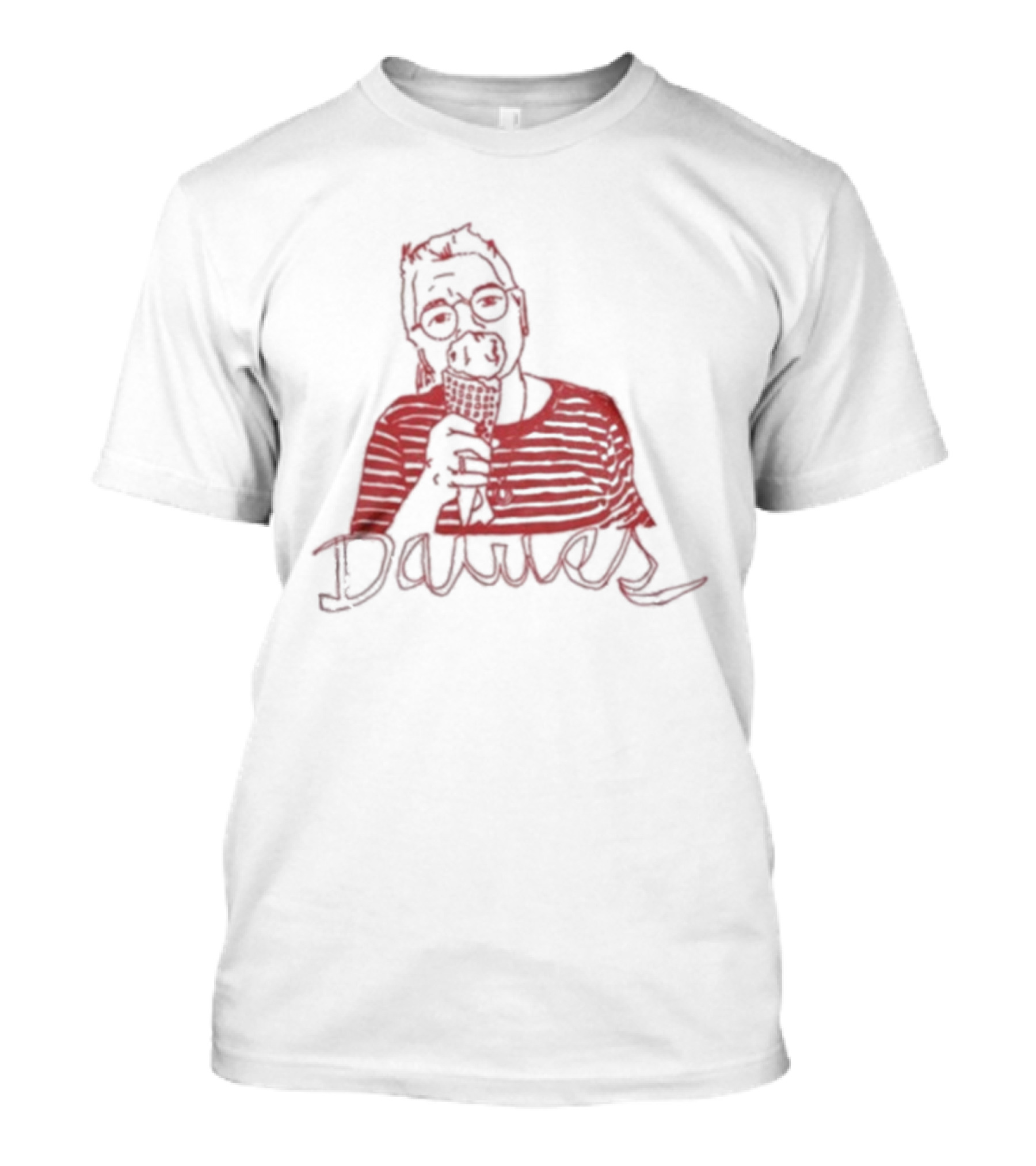 Dawes Lili Eating Ice Cream Drawing T-Shirt