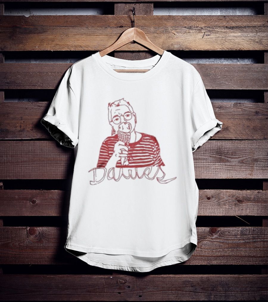 Dawes Lili Eating Ice Cream Drawing T-Shirt