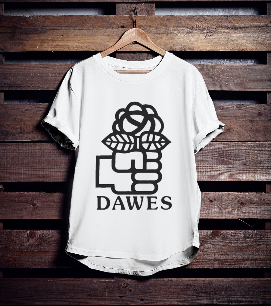 Dawes Rose Fist Symbol Icon T-Shirt