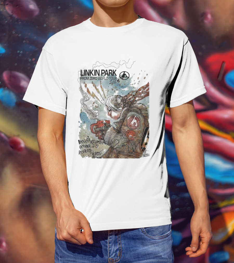 Linkin Park From Zero World Tour Bogota Colombia Distrito Verde October 25 2025 T-Shirt