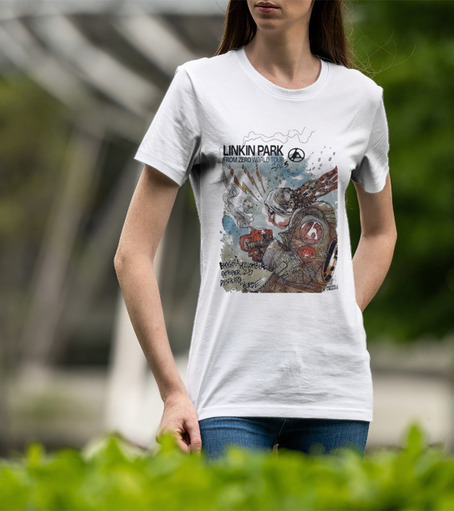 Linkin Park From Zero World Tour Bogota Colombia Distrito Verde October 25 2025 T-Shirt