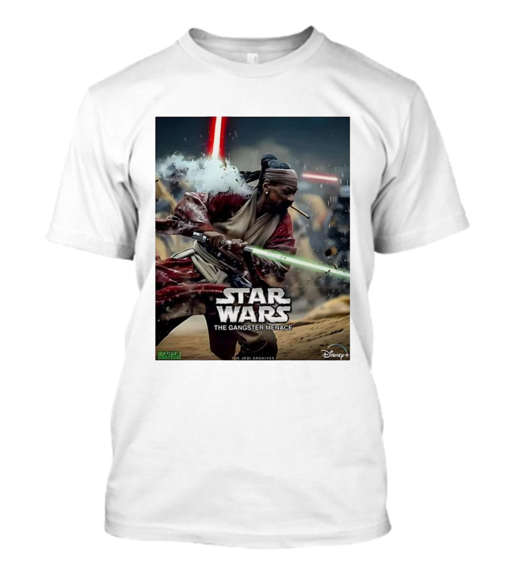Star Wars The Gangster Menace Snoop Jedi Parody Disney T-Shirt