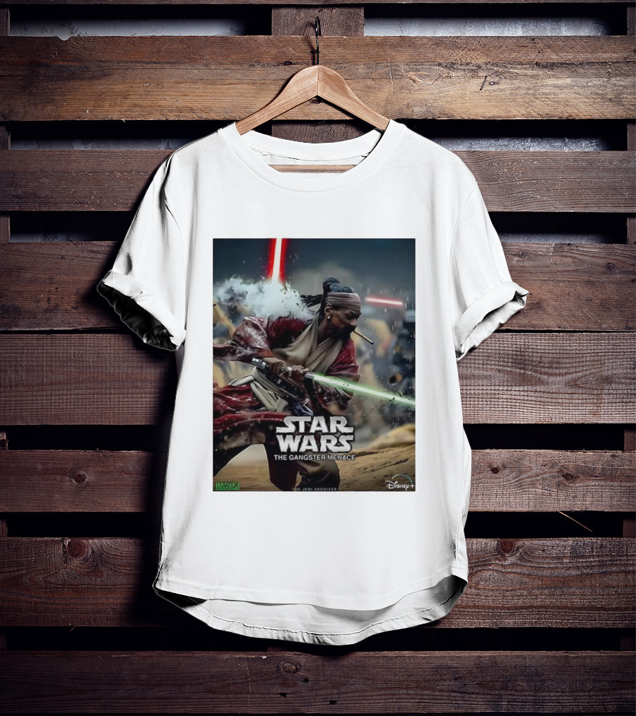 Star Wars The Gangster Menace Snoop Jedi Parody Disney T-Shirt