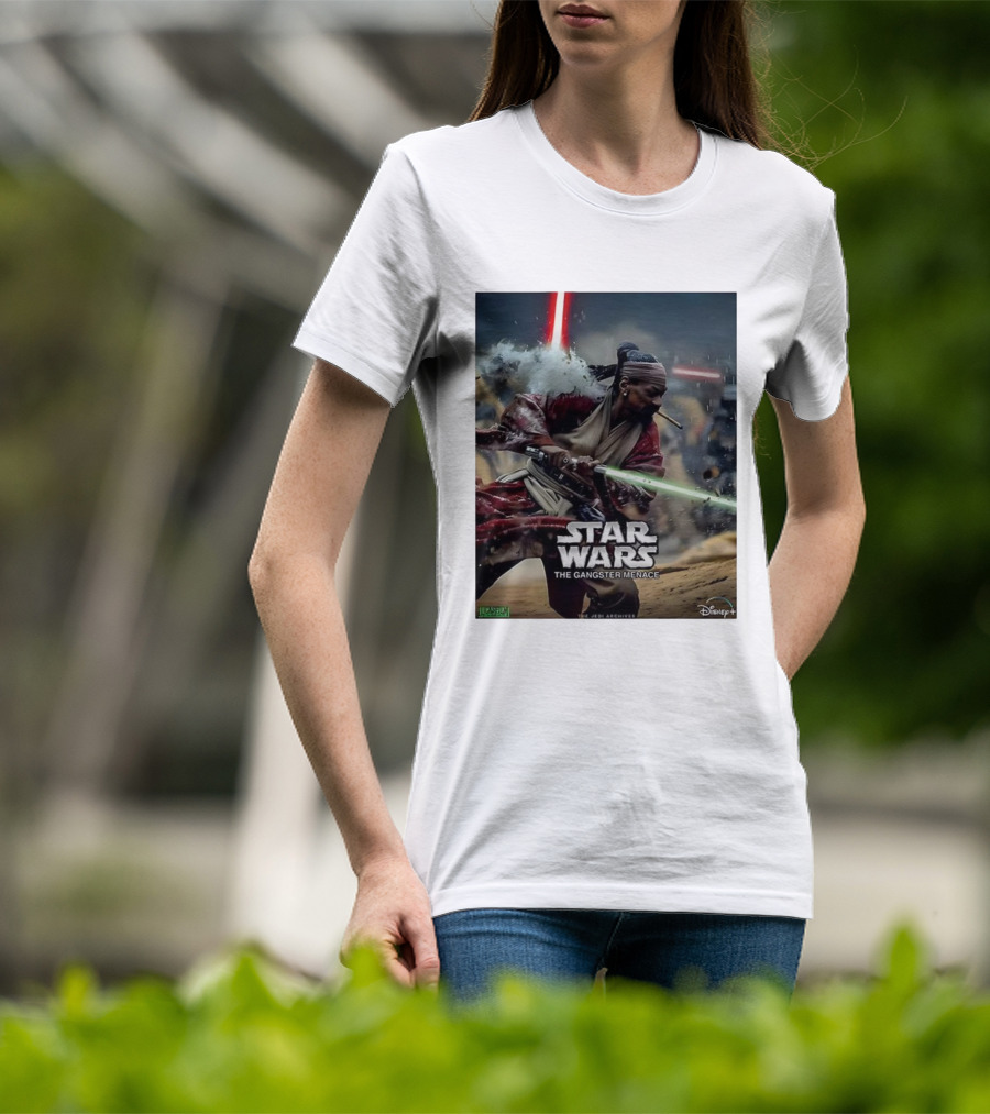 Star Wars The Gangster Menace Snoop Jedi Parody Disney T-Shirt