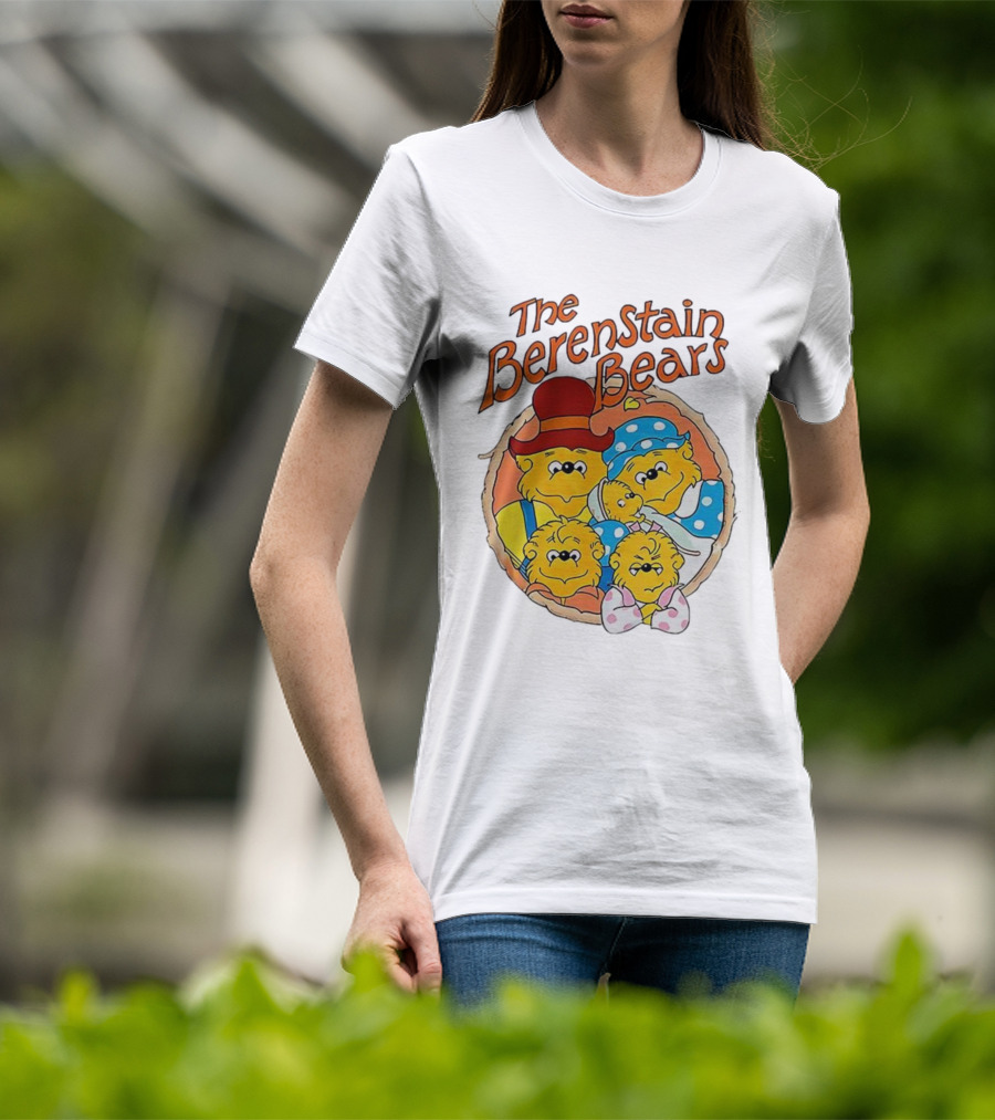 The Berenstain Bears Family Cartoon Nostalgia Vintage Style T-Shirt