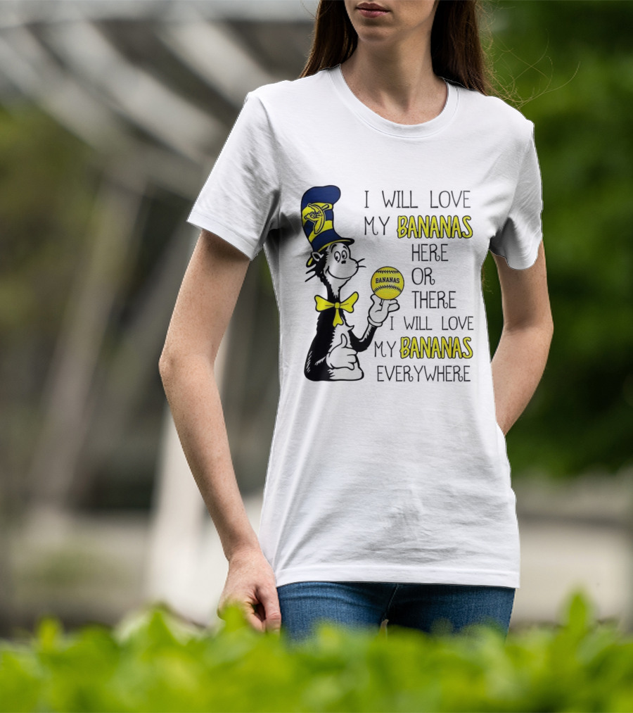 The Cat In The Hat Bananas Love My Bananas Everywhere T-Shirt