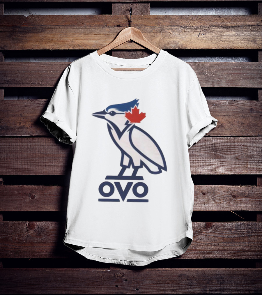 Toronto Blue Jays OVO Owl Maple Leaf Emblem T-Shirt