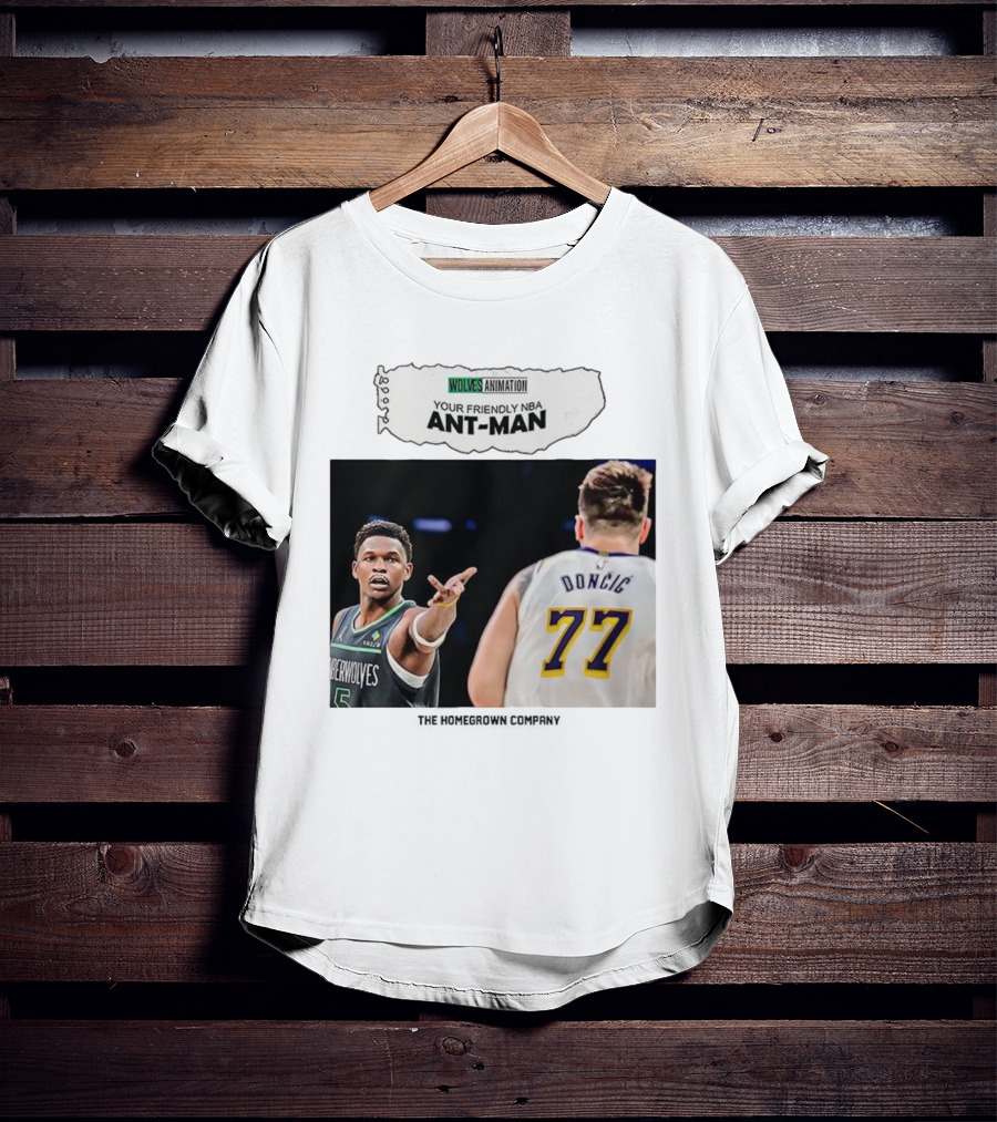 Wolves Animation Your Friendly NBA Ant-Man Dončić 77 T-Shirt