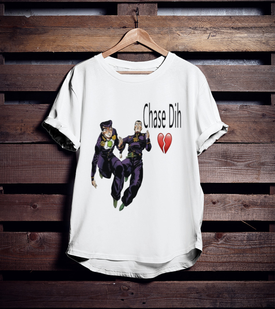 Jojo's Bizarre Adventure Chase Dih Heart Broken Iconic Characters Jump Action T-Shirt
