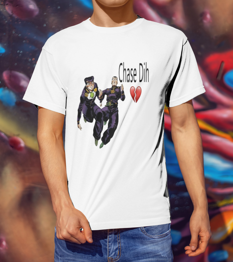 Jojo's Bizarre Adventure Chase Dih Heart Broken Iconic Characters Jump Action T-Shirt