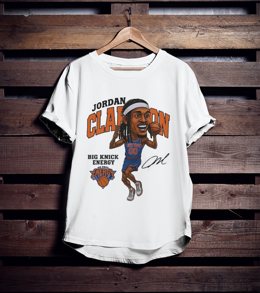 Jordan Clarkson New York 00 Energy Knicks Basketball T-Shirt