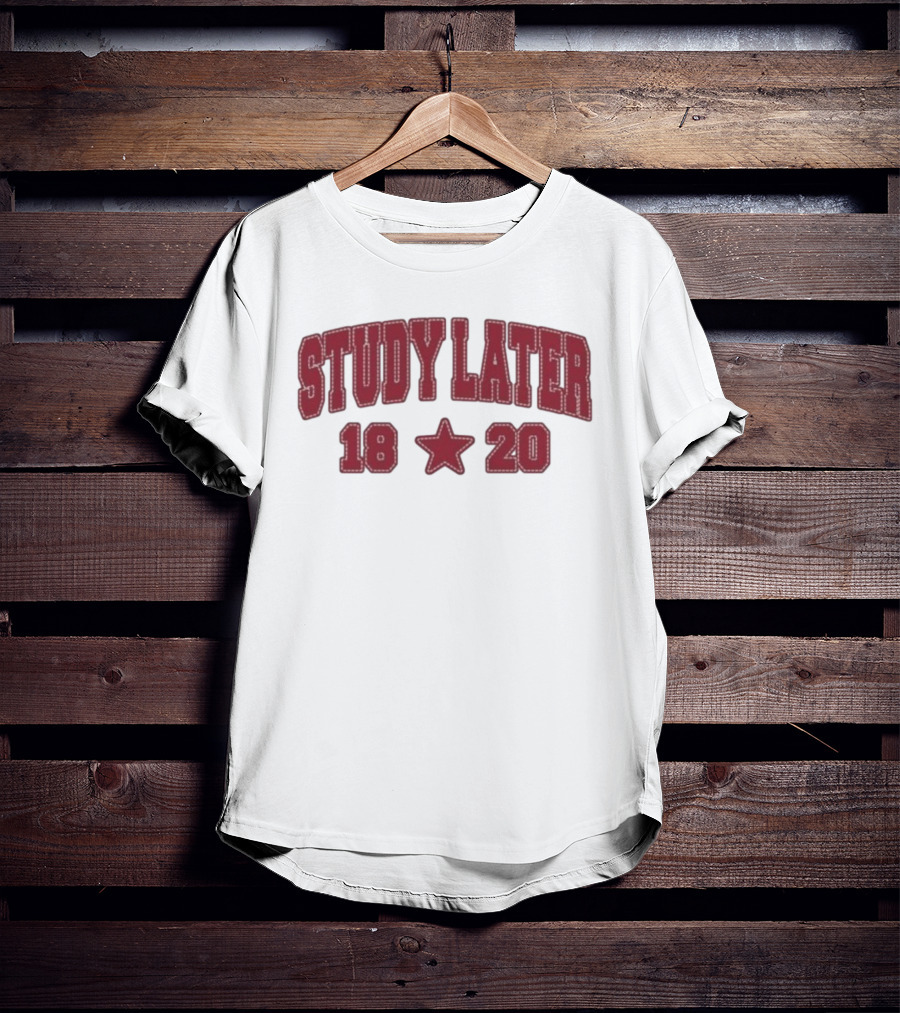 Indiana Hoosiers Study Later Star 18 20 T-Shirt