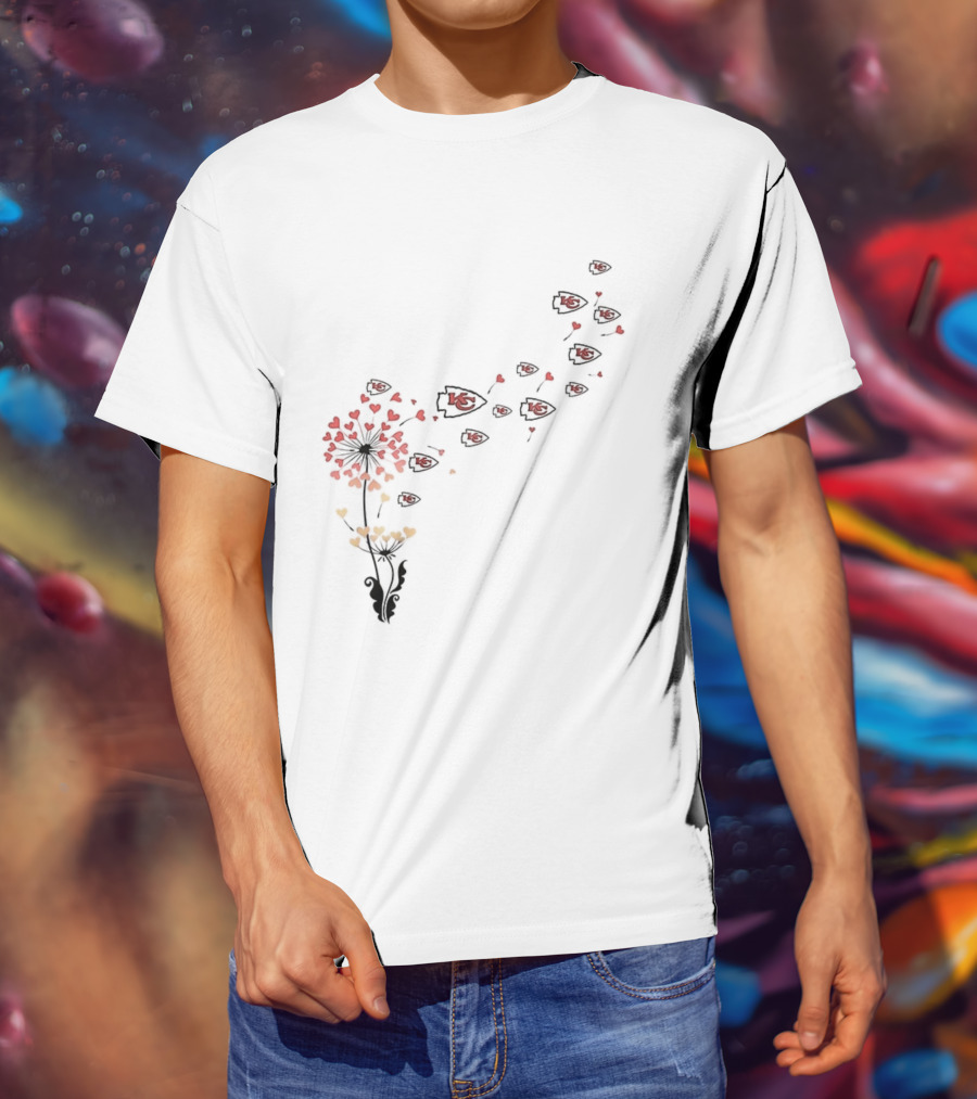 Kansas City Chiefs NFL Dandelion Football Lover Fan Apparel T-Shirt