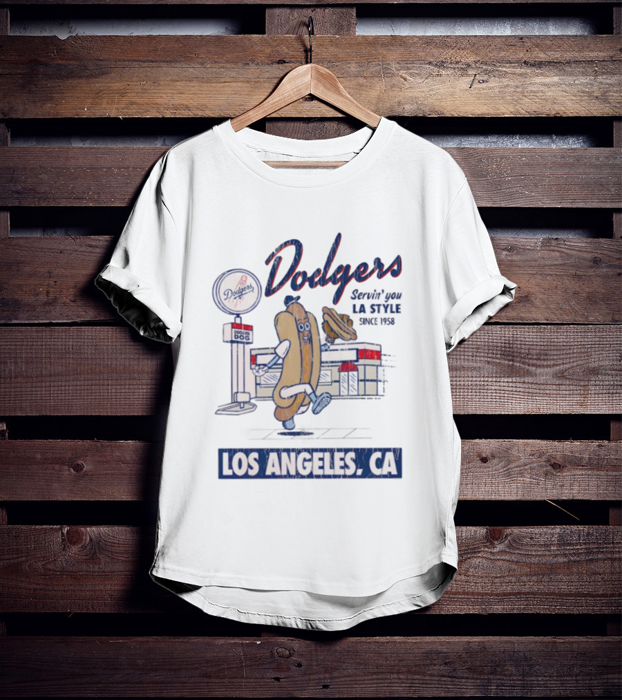 Los Angeles Dodgers Deli Dog Specialty Los Angeles CA Since 1962 T-Shirt
