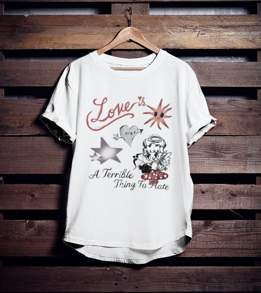 Love Is A Terrible Thing To Hate Heart Arrow And Sun With Stars T-Shirt