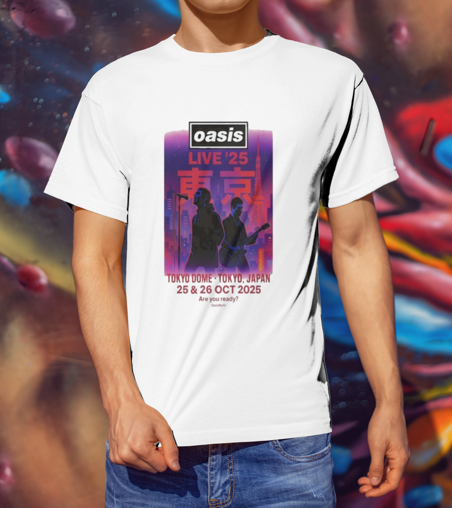 Oasis Live 2025 Tokyo Concert At Tokyo Dome October 25-26 Japan T-Shirt