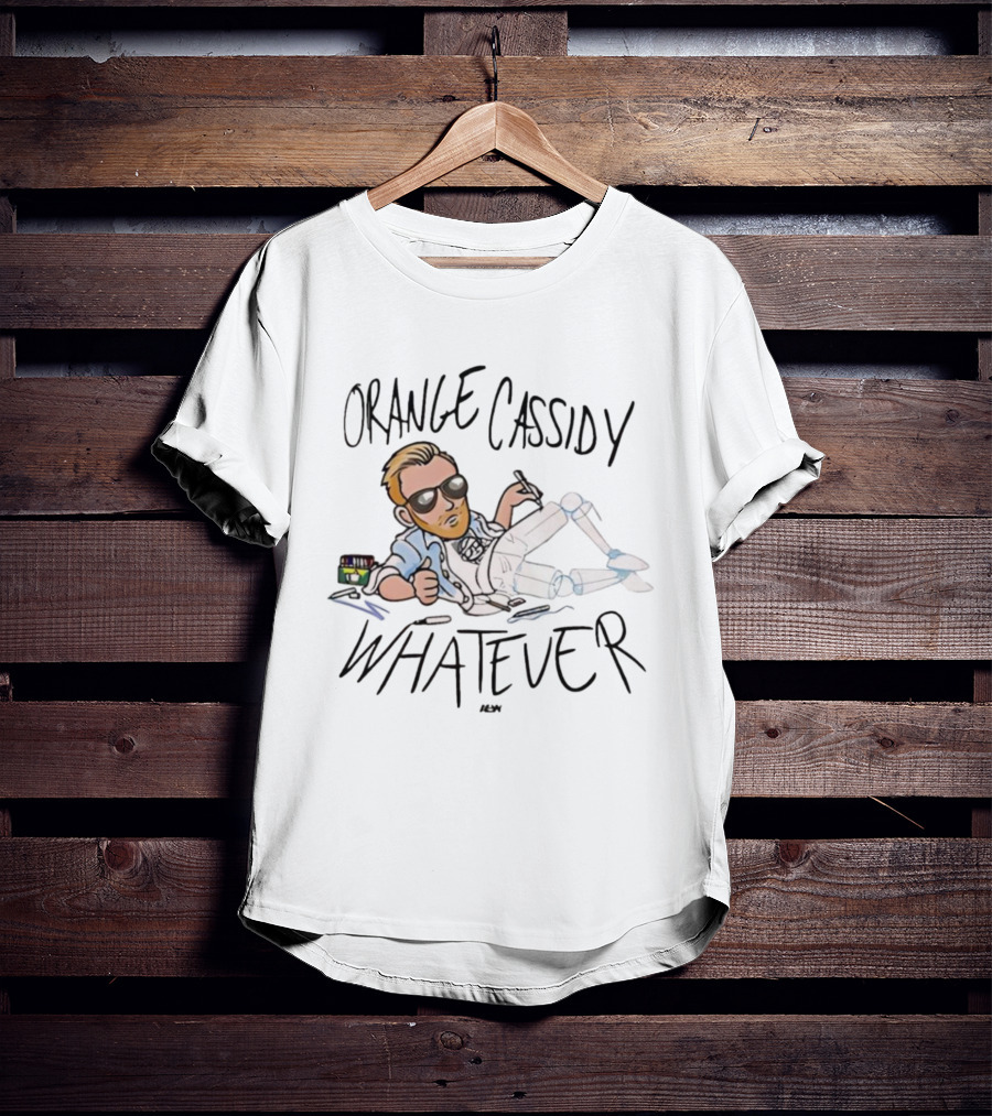 Orange Cassidy Whatever Relaxed Attitude Character T-Shirt